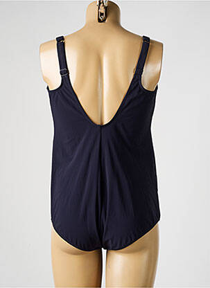 Maillot de bain 1 pièce imprimé fantaisie haut triangles bleu ANITA femme
