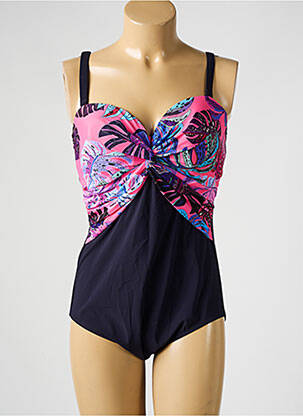 Maillot de bain 1 pièce bretelles élastiquées amovibles haut soutien-gorge moulé noir ANITA femme