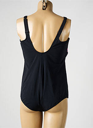 Maillot de bain 1 pièce effet matière satinée haut soutien-gorge emboitant noir ANITA femme