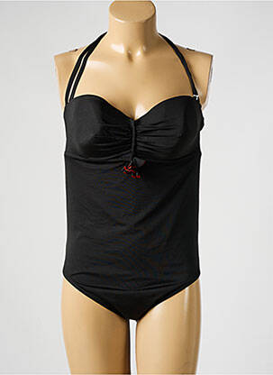 Maillot de bain 1 pièce stretch haut soutien-gorge moulé noir NICOLE OLIVIER femme