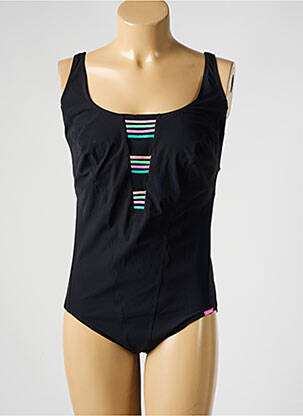 Maillot de bain 1 pièce stretch noir LIDEA femme