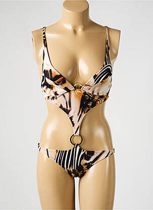 Maillot de bain 1 pièce haut soutien-gorge emboitant haut soutien-gorge emboitant beige MILLESIA femme