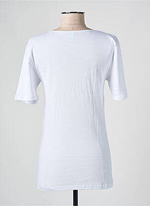 T-shirt col v manches courtes blanc AVET femme