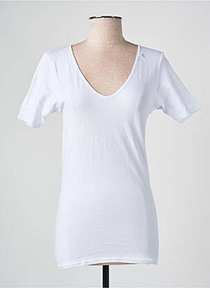 Top/caraco tissage jersey blanc AVET femme