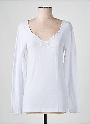 T-shirt manches longues manches longues blanc AVET femme