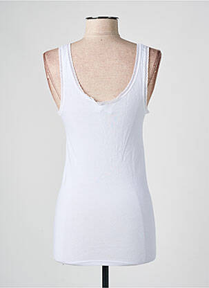 Débardeur stretch sans manche blanc AVET femme