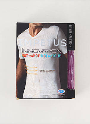 T-shirt stretch manches courtes violet IMPETUS homme