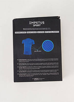 T-shirt stretch manches courtes noir IMPETUS homme