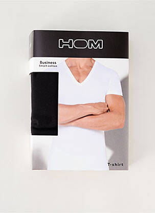 T-shirt stretch manches courtes noir HOM homme