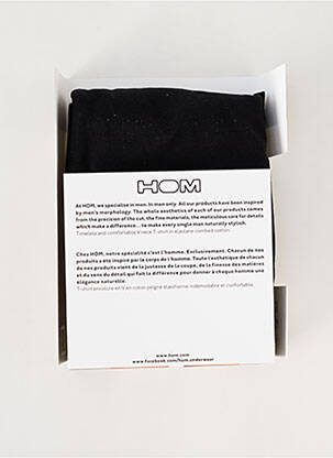 T-shirt stretch manches courtes noir HOM homme