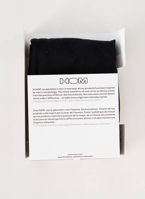 T-shirt noir HOM pour homme