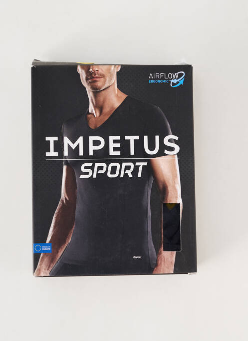 T-shirt noir IMPETUS pour homme