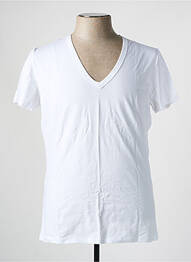 T-shirt coupe cintrée manches courtes blanc HOM homme