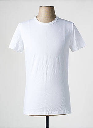 T-shirt stretch manches courtes blanc HOM homme