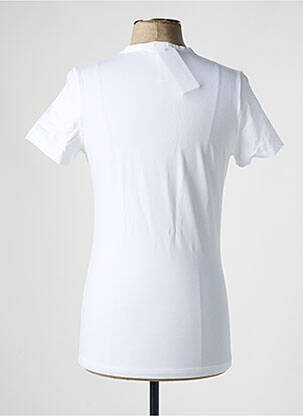T-shirt stretch manches courtes blanc HOM homme
