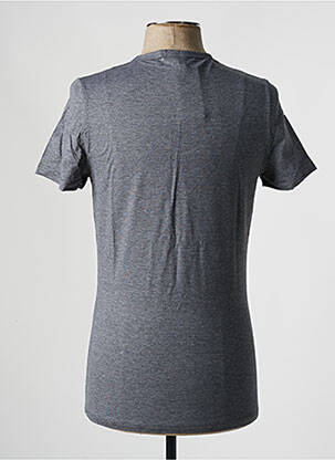 T-shirt tissage chiné manches courtes gris HOM homme