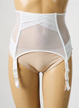 Guêpière/porte-jarretelle avec armature blanc CHANTAL THOMASS femme