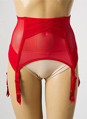 Guêpière/porte-jarretelle avec armature rouge CHANTAL THOMASS femme