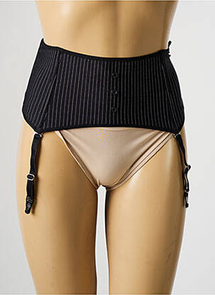 Guêpière/porte-jarretelle effet matière satinée noir MARLIES DEKKERS femme