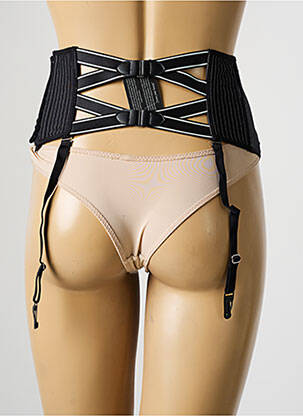 Guêpière/porte-jarretelle effet matière satinée noir MARLIES DEKKERS femme