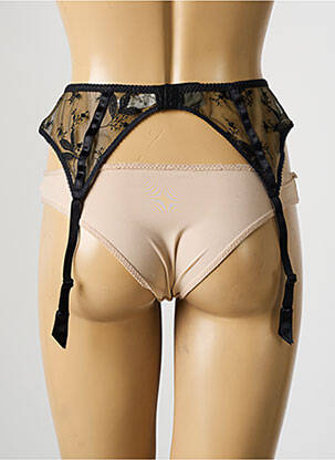 Guêpière/porte-jarretelle broderie noir MARIE JO femme