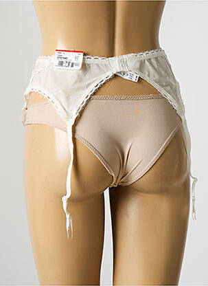 Guêpière/porte-jarretelle broderie blanc MARIE JO femme