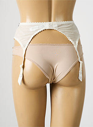 Guêpière/porte-jarretelle broderie blanc MARIE JO femme
