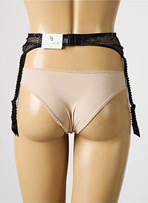 Guêpière/porte-jarretelle broderie noir LOUISA BRACQ femme
