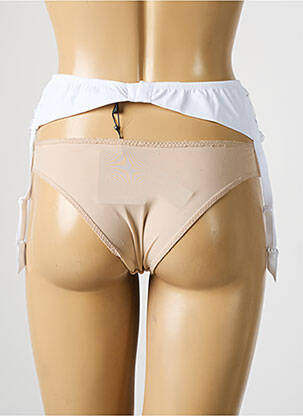 Guêpière/porte-jarretelle broderie blanc AMBRA femme