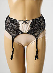 Guêpière/Porte-jarretelle noir AMBRA pour femme seconde vue