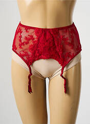 Guêpière/Porte-jarretelle rouge SECRET D'EVA pour femme seconde vue