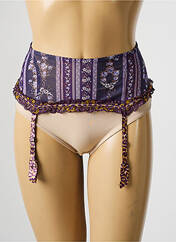 Guêpière/Porte-jarretelle violet AUBADE pour femme seconde vue