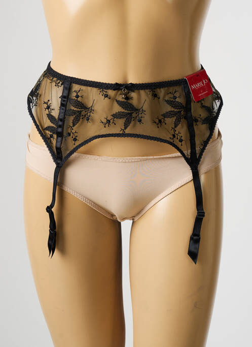 Guêpière/porte-jarretelle broderie noir MARIE JO femme