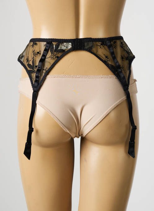 Guêpière/porte-jarretelle broderie noir MARIE JO femme