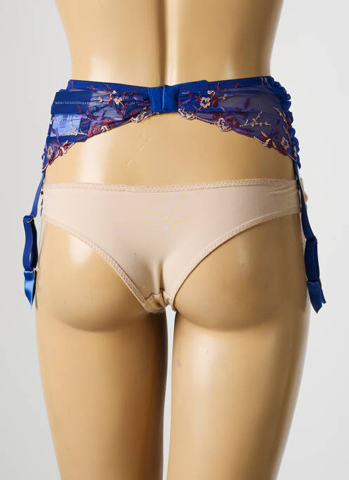 Guêpière/Porte-jarretelle bleu AMBRA pour femme