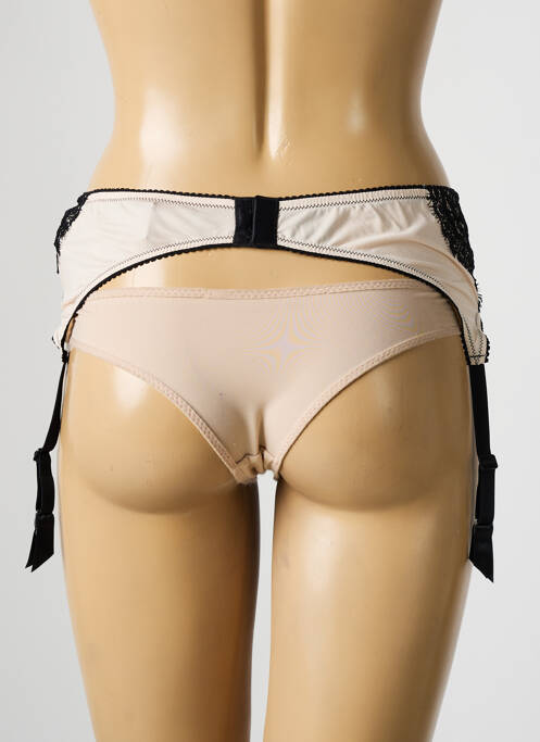 Guêpière/Porte-jarretelle noir AMBRA pour femme