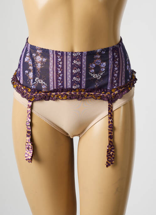 Guêpière/Porte-jarretelle violet AUBADE pour femme