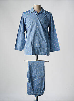 Pyjama coupe droite bleu ARTHUR homme