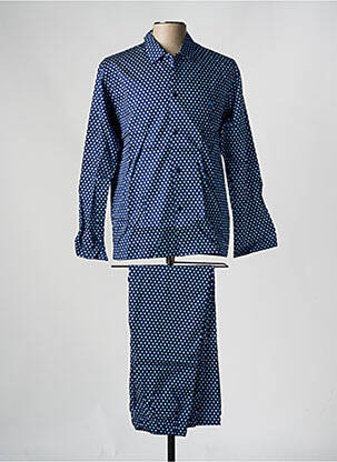 Pyjama coupe droite bleu HOM homme