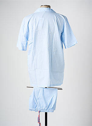 Pyjashort fermeture boutonnée sur le devant bleu ARTHUR homme