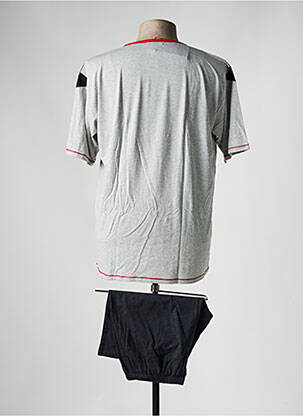 Pyjashort tissage chiné gris MASSANA homme