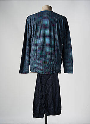 Pyjama col rond bleu MASSANA homme