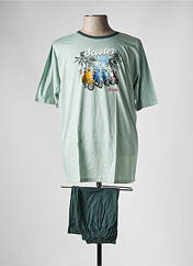 Pyjashort vert MASSANA pour homme seconde vue