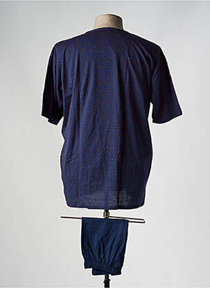 Pyjashort imprimé pois bleu MASSANA homme