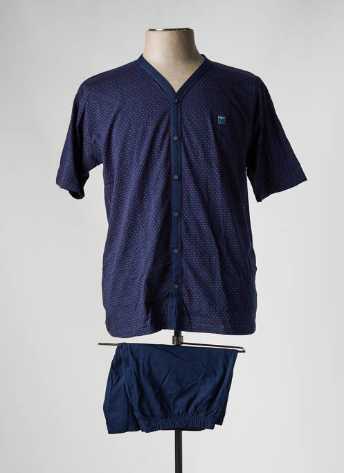 Pyjashort bleu MASSANA pour homme