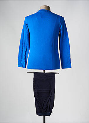Pyjama col v bleu EDEN PARK homme