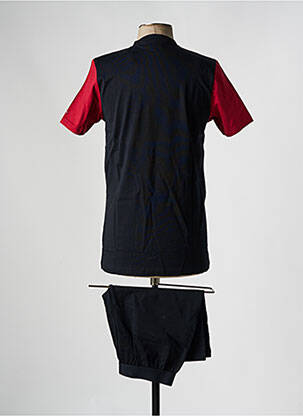 Pyjashort col v rouge EDEN PARK homme