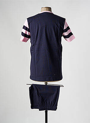 Pyjashort col v noir EDEN PARK homme