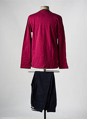 Pyjama col rond violet EDEN PARK homme