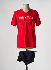Pyjashort rouge EDEN PARK pour homme seconde vue